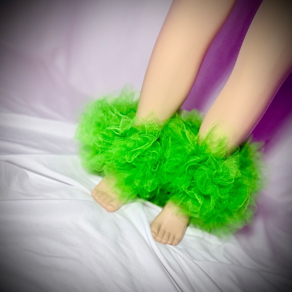 Vibrant Green TuTu Ankles
